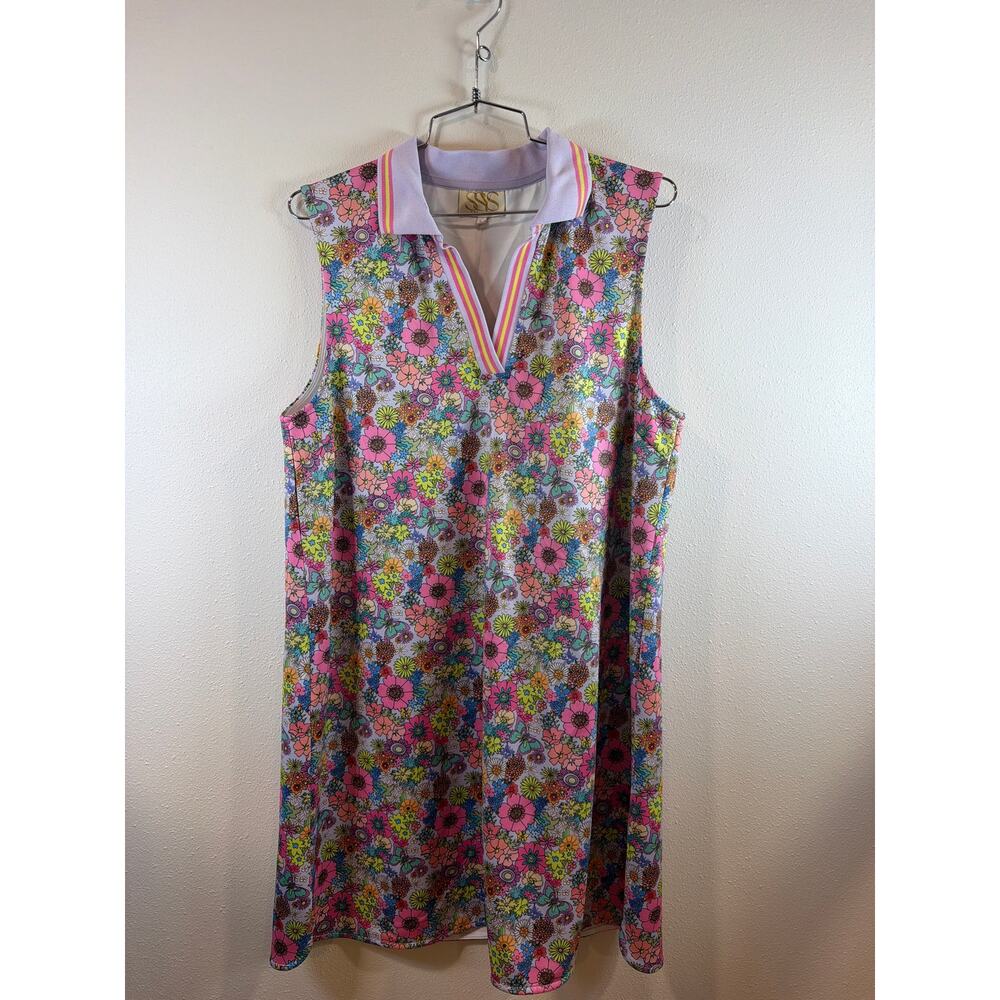 SSYS scuba bloom collared dress